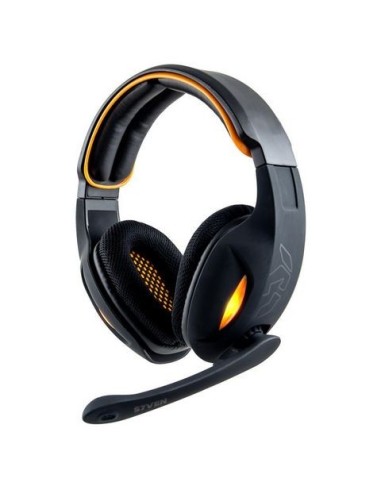 Nox Auricular Gaming + Micro S7VEN Usb Negro / Naranja - Auriculares