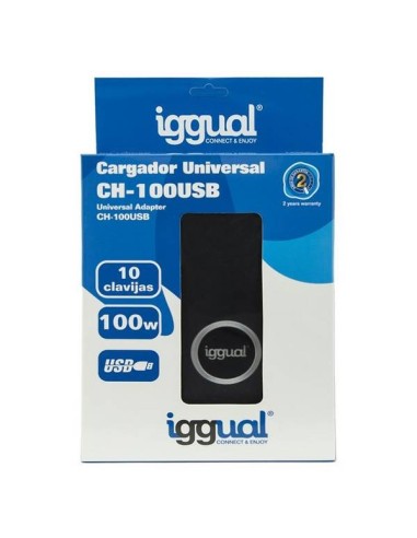 iggual Cargador Portátil Automático 100W USB