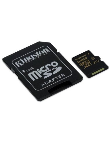 Kingston MicroSD Gold 64GB Clase 10 UHS-I U3