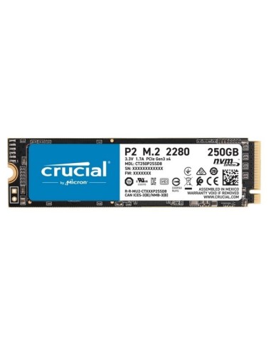 Crucial P2 SSD M.2 2280 250GB PCIe Gen3 x4 NVMe en TXETXUSOFT