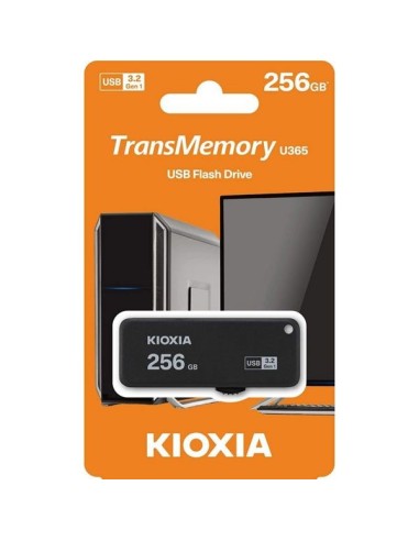 Kioxia TransMemory U365 256GB USB 3.2 Negro en TXETXUSOFT