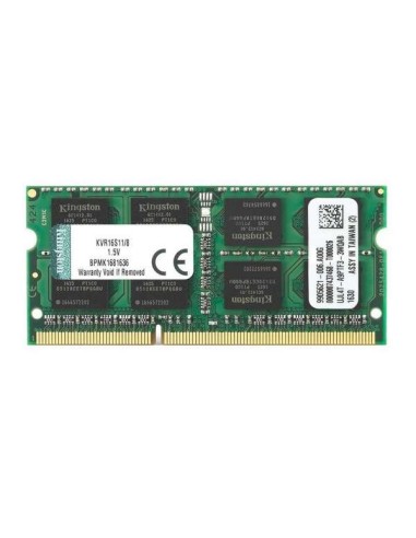 Kingston ValueRAM 8GB SODIMM DDR3 1600MHz CL11 en TXETXUSOFT